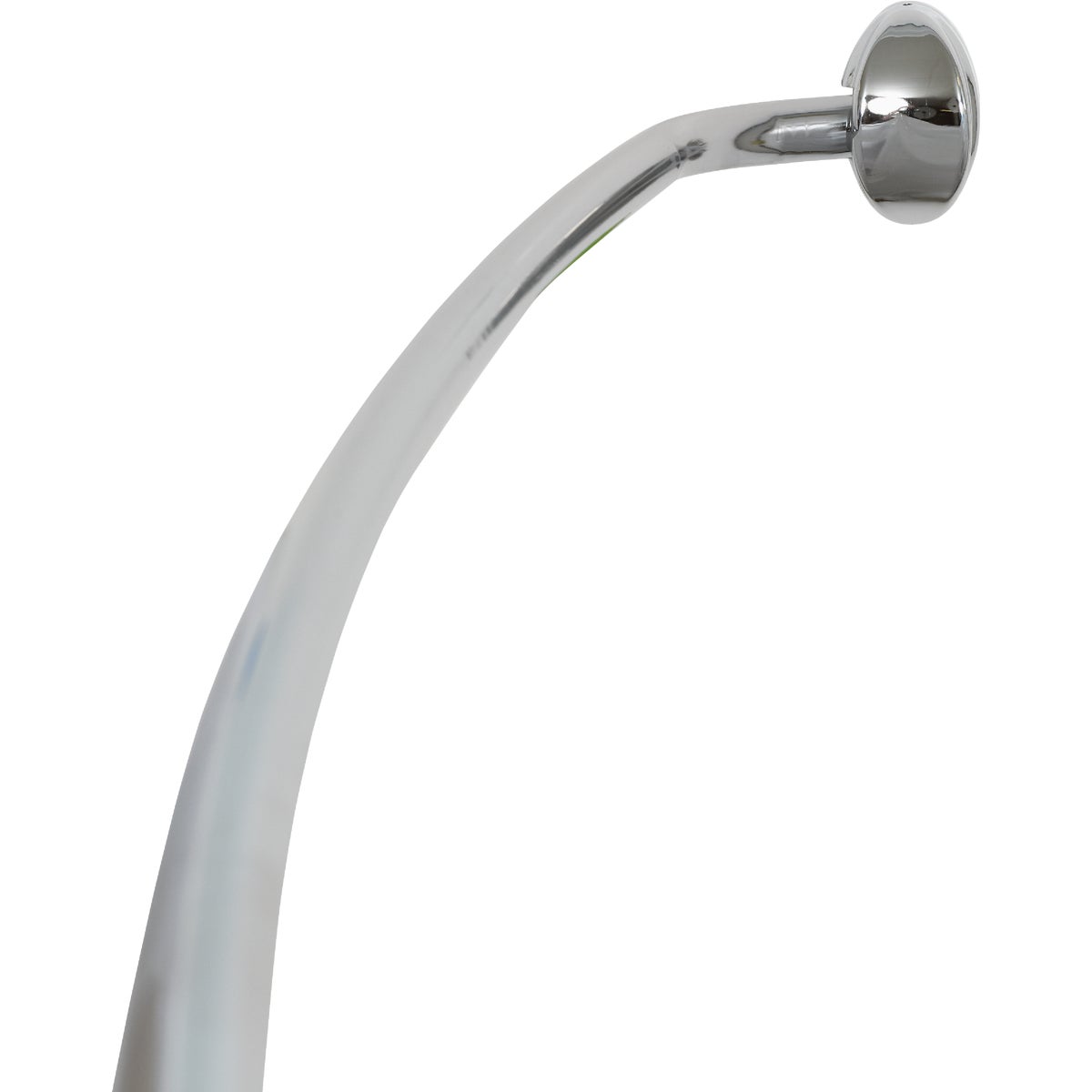 Zenith Zenna Home Curved 60 In. To 72 In. Adjustable Fixed Shower Rod in Chrome