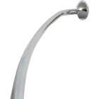 Zenith Zenna Home Curved 60 In. To 72 In. Adjustable Fixed Shower Rod in Chrome Image 1