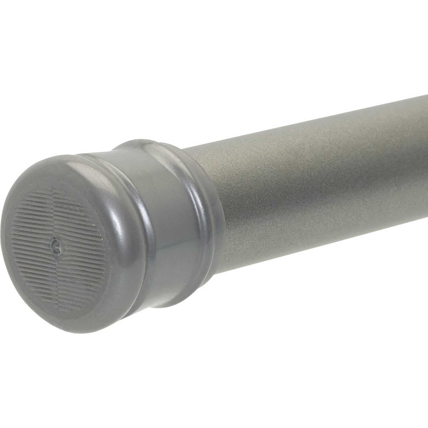 Zenith Zenna Home Straight 41 In. To 72 In. Adjustable Tension Shower Rod in Brushed Chrome Image 3