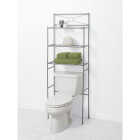 Zenith Zenna Home Spacesaver Satin Nickel Over-the-Toilet Shelf Cabinet, 3 Shelf Image 2
