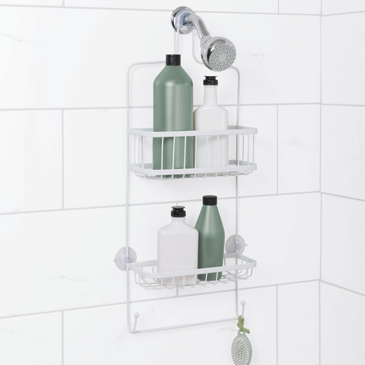 Zenith Zenna Home Steel 10-1/2 In. x 26 In. Shower Caddy Image 2