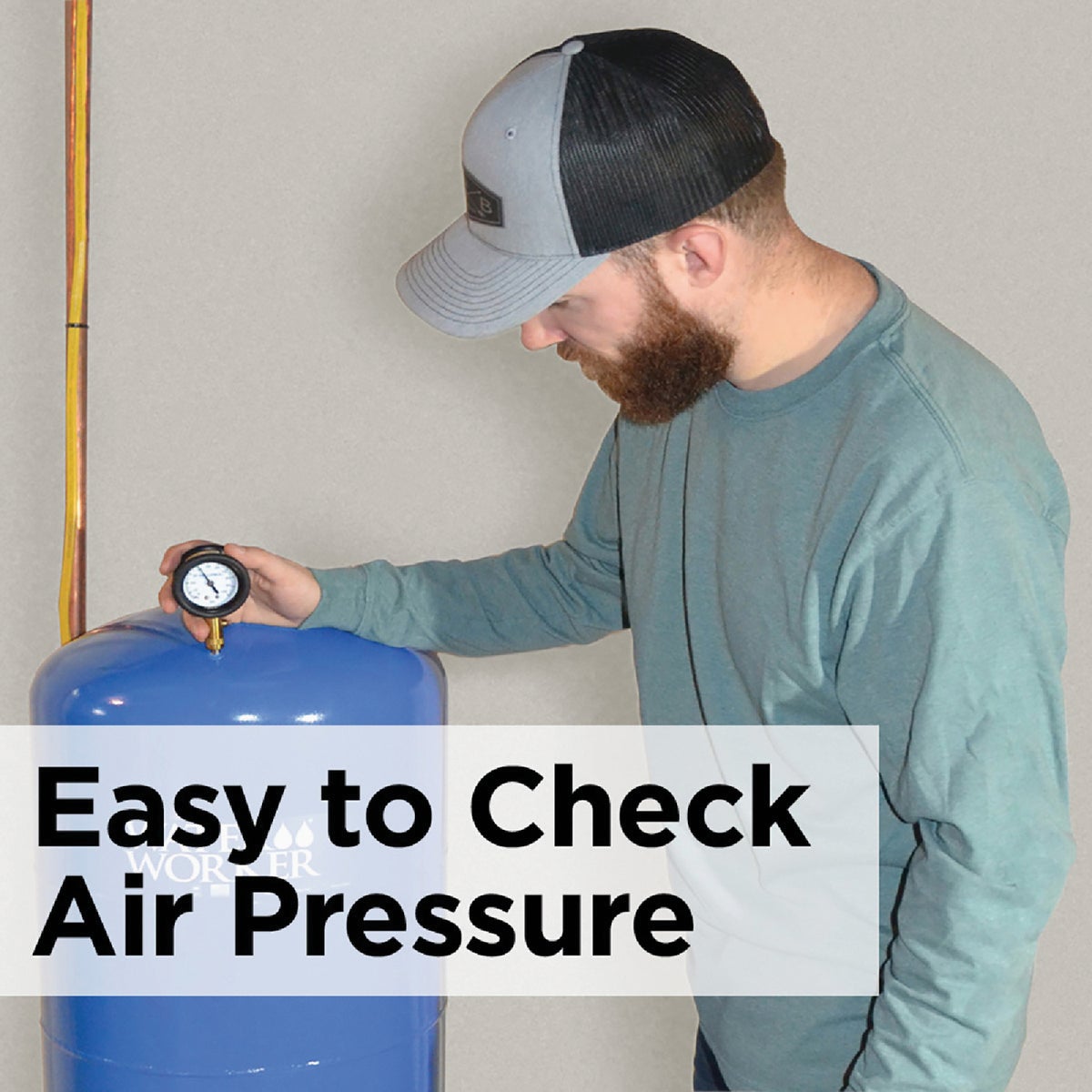 Water Worker H2OW-TO 8.6 Gal. In-Line Pre-Charged Well Pressure Tank Image 3