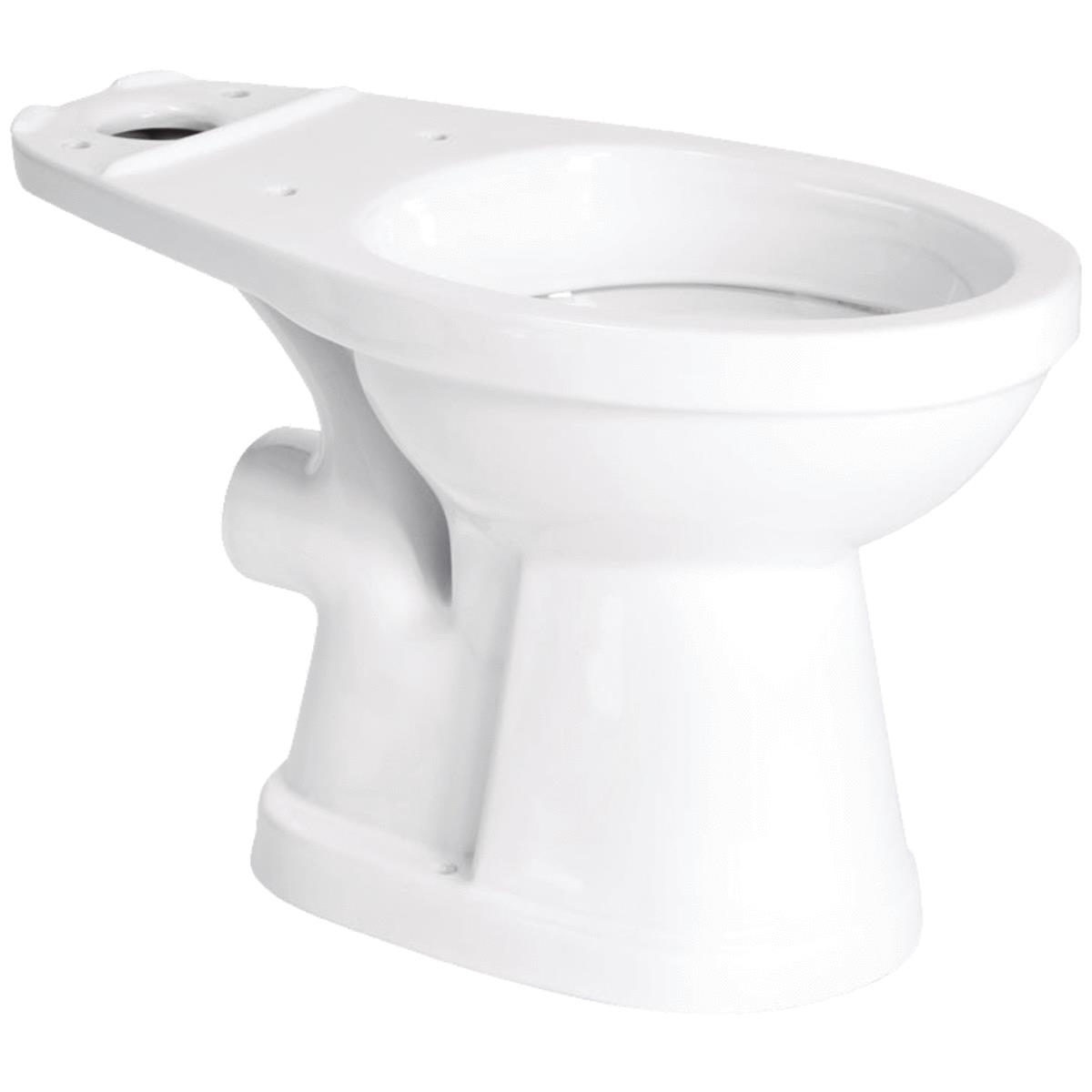 White Upflush Elongated Toilet Bowl