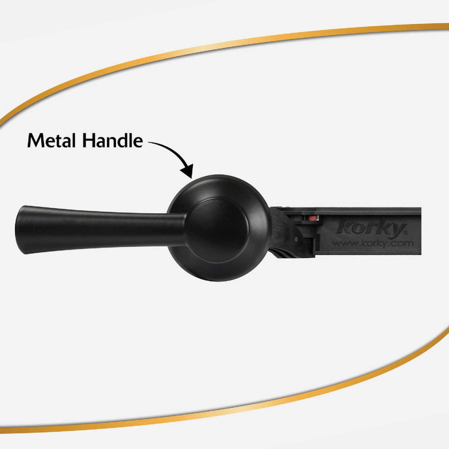 Korky StrongARM Universal Matte Black Tank Lever with Simple Handle Image 2