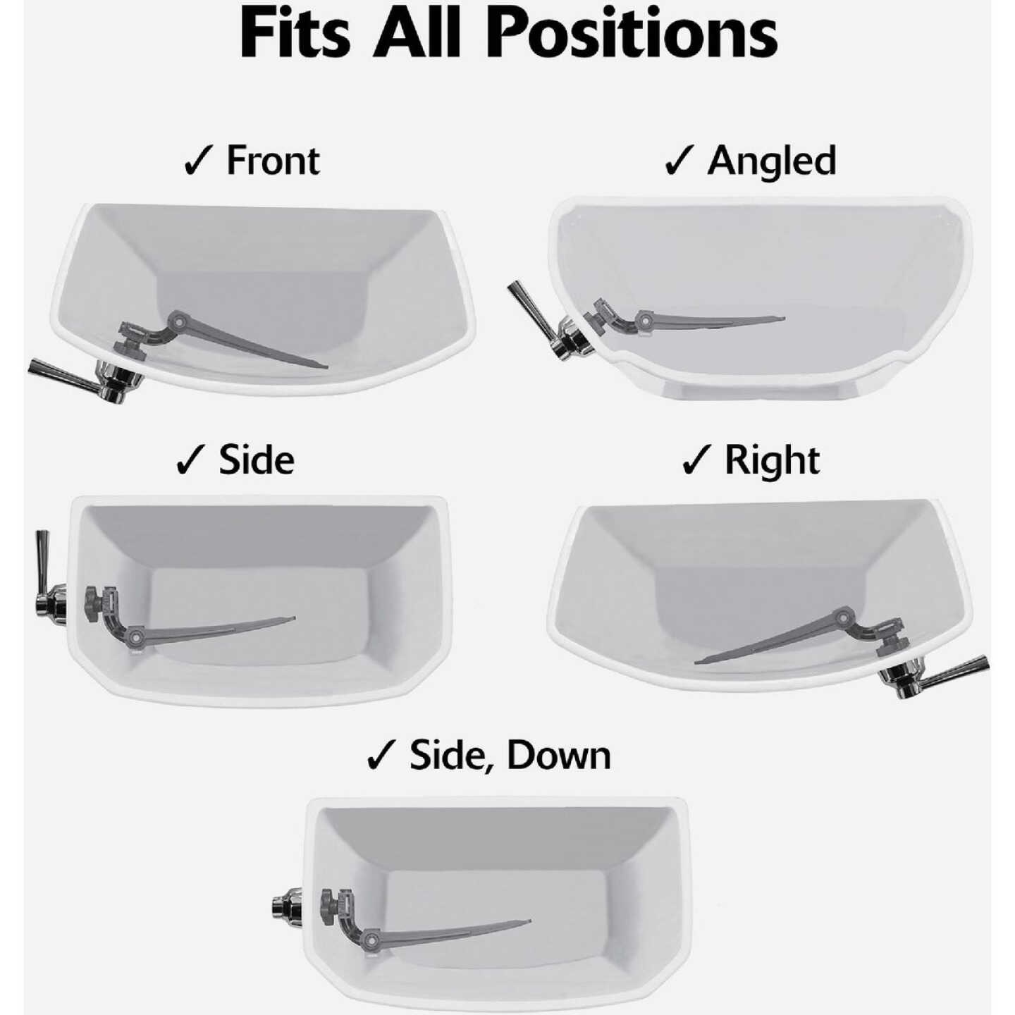 Korky StrongARM Universal Matte Black Tank Lever with Simple Handle Image 4