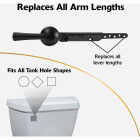 Korky StrongARM Universal Matte Black Tank Lever with Simple Handle Image 3