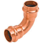 NIBCO 1/2 In. 90 Deg. Press Copper Elbow (1/4 Bend) Image 1