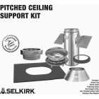 SELKIRK Sure-Temp 6 In. Stainless Steel Pitched Ceiling Chimney Support Kit Image 2