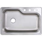 Stylebuilt 33 In. x 22 In. x 9 In. Single Bowl Top Mount Kitchen Sink Image 3