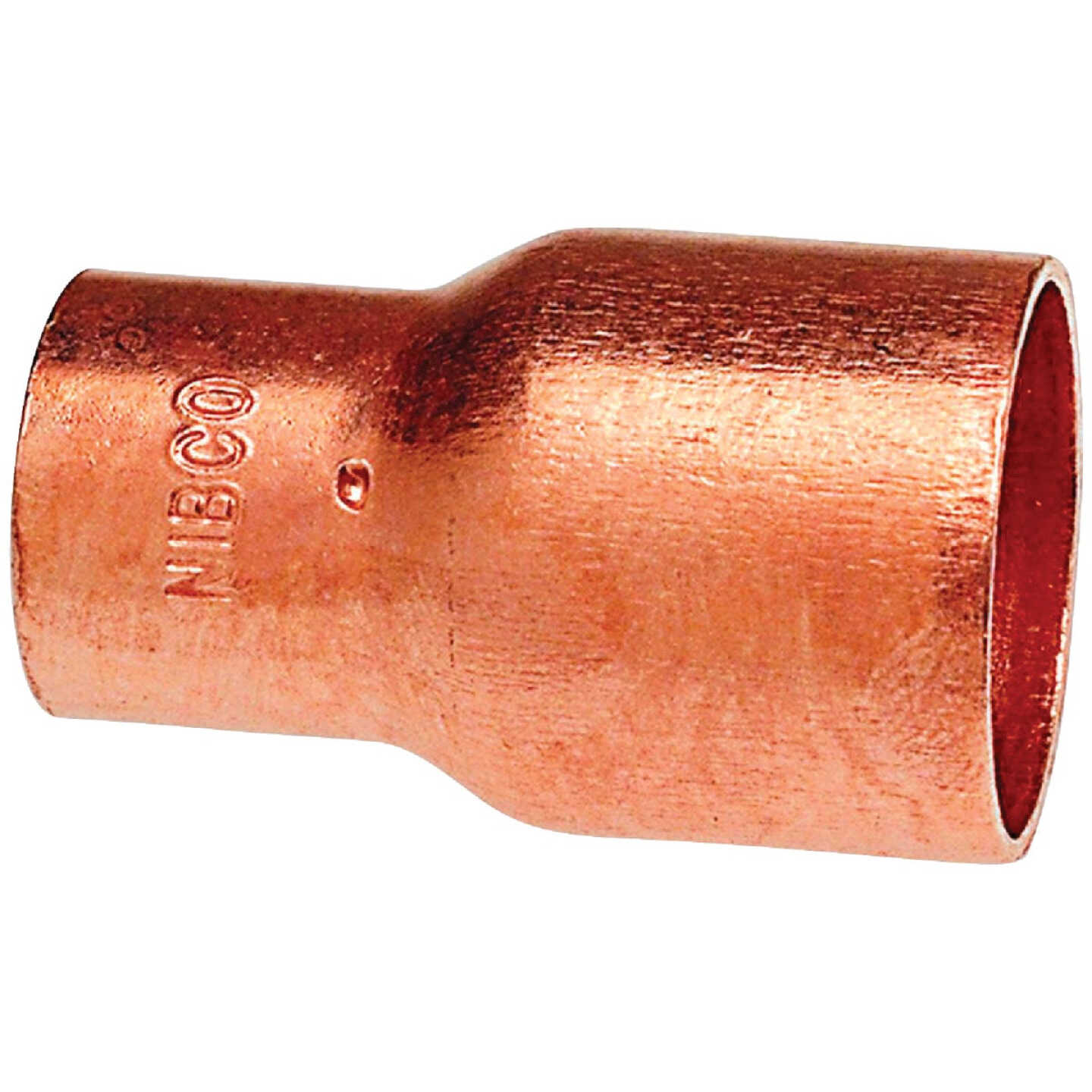 NIBCO 3/8 In. x 1/4 In. Reducing Copper Coupling with Stop Image 1