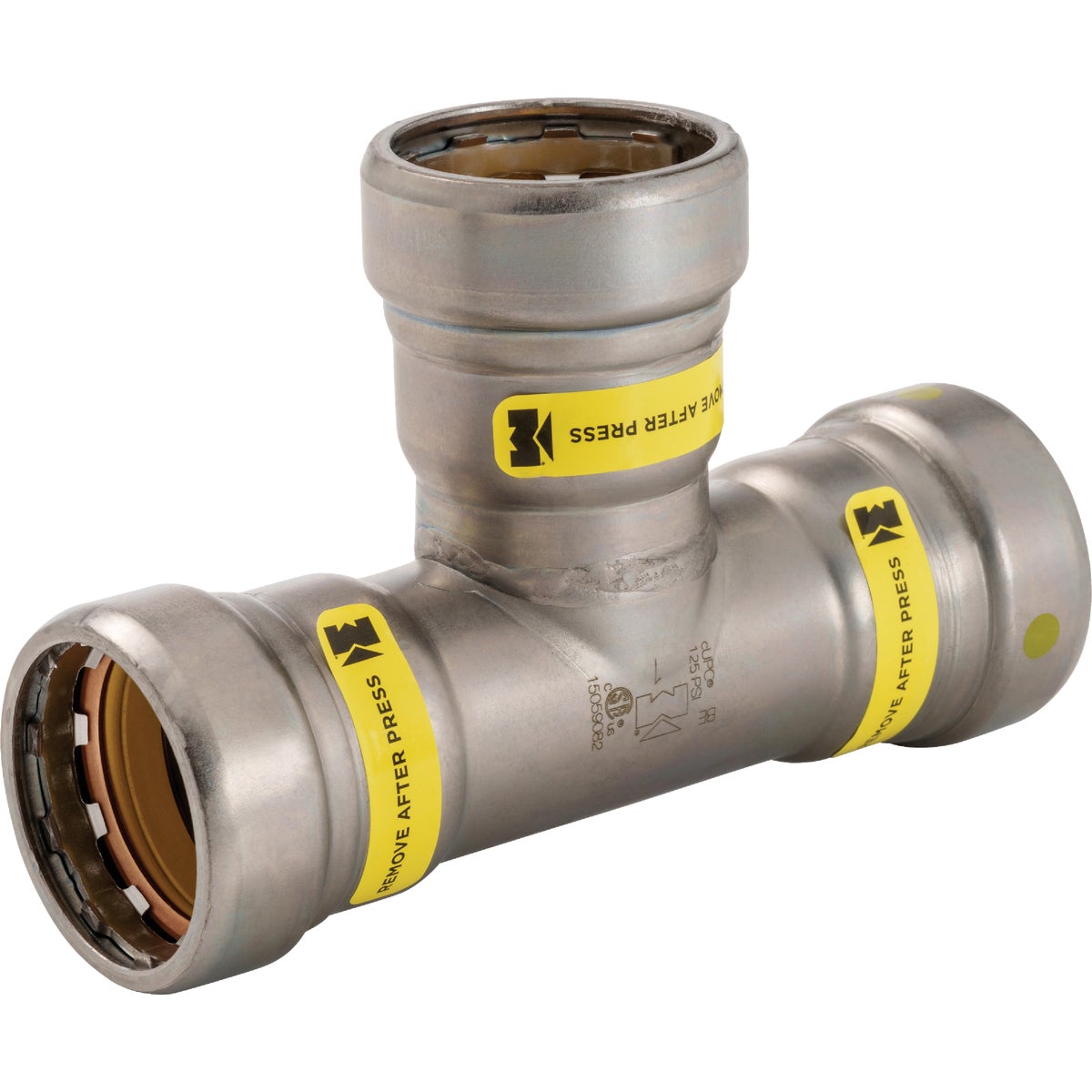 Streamline 1 In. P x P x P Carbon Steel Press Tee