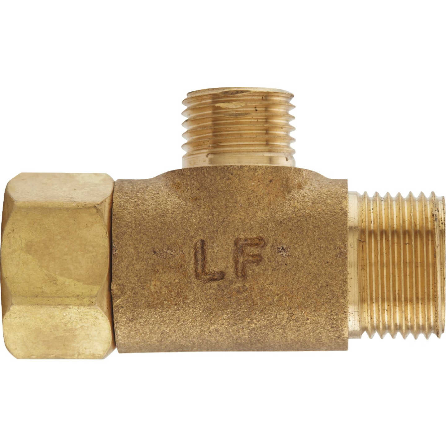 Do it Best 3/8 In. OD Fem x 3/8 In. OD x 1/4 In. OD Brass Extender Tee Image 1