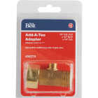 Do it Best 1/2 In. FIP x 1/2 In. MIP x 1/4 In. OD Brass Extender Tee Image 2