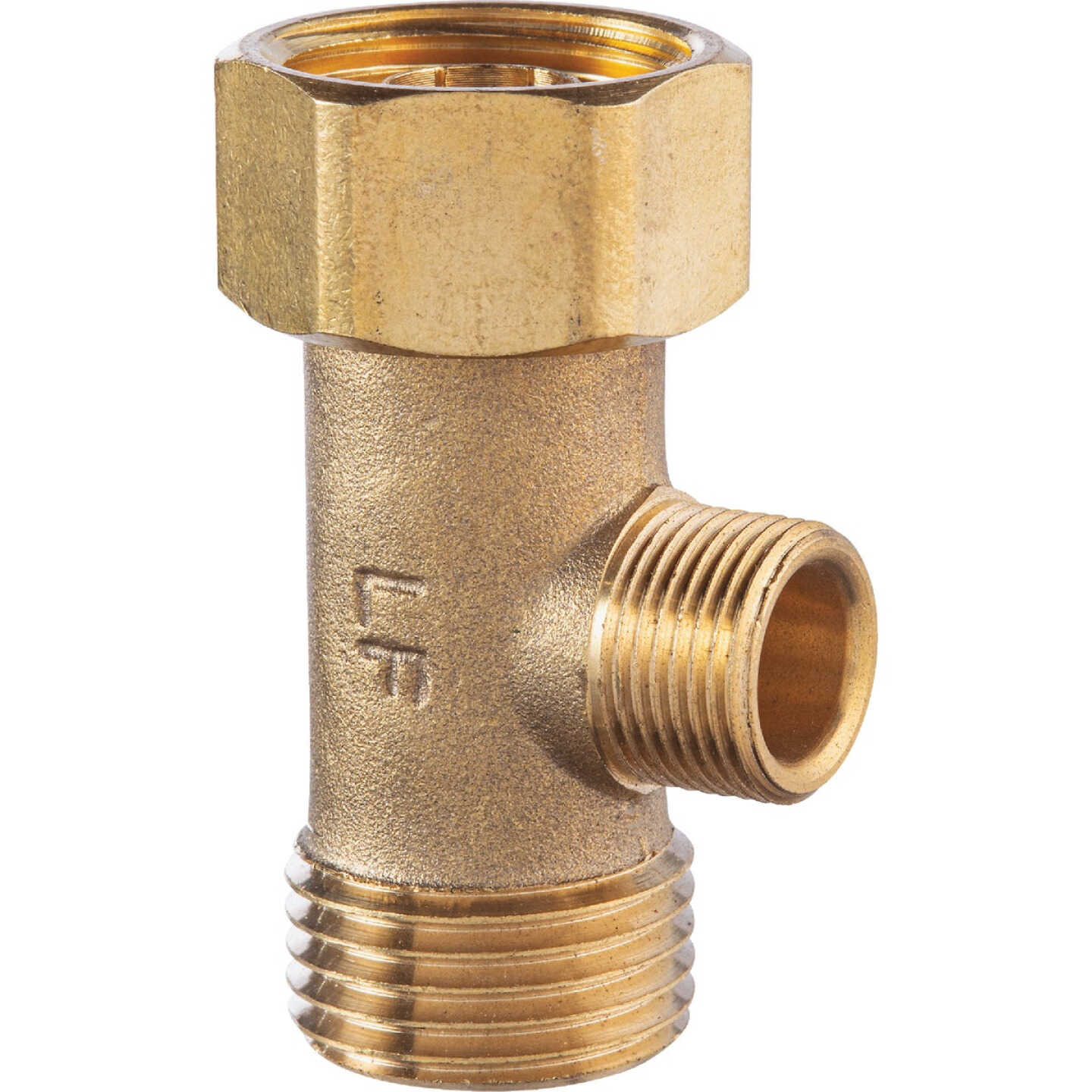 Do it Best 1/2 In. FIP x 1/2 In. MIP x 3/8 In. OD Brass Extender Tee Image 3