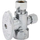 Do it Best 1/2 In. FIP x 3/8 In. OD x 1/4 In. OD Quarter Turn Angle Valve Image 1