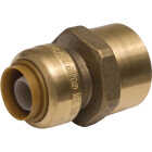 SharkBite 3/8 In. (1/2 in. OD) x 1/2 In. FNPT Reducing Brass Push-to-Connect Female Adapter Image 1