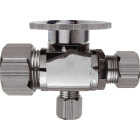 Do it Best 5/8 In. OD x 3/8 In. OD x 1/4 In. OD Quarter Turn Angle Valve Image 1