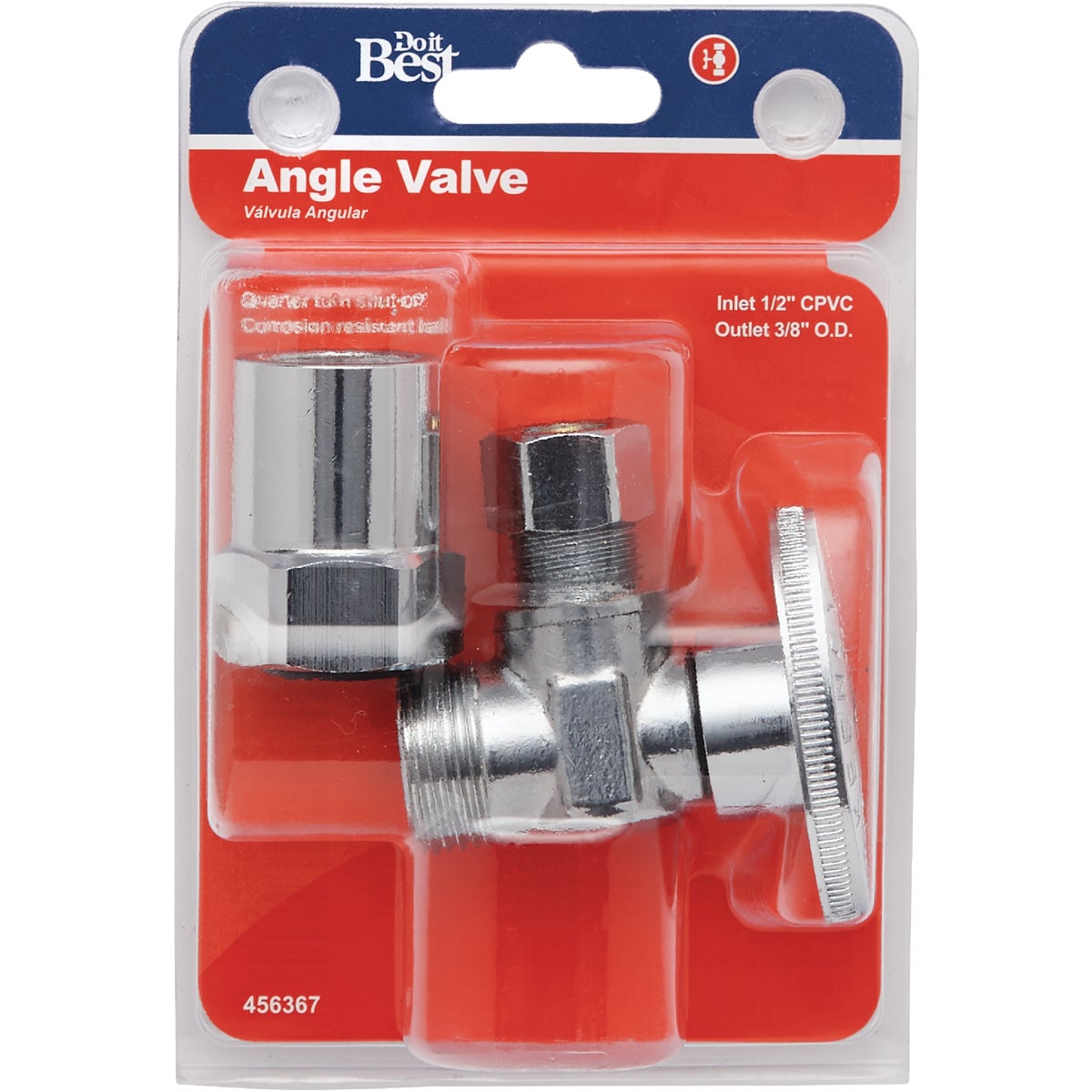 Do it Best 1/2 In. CPVC x 3/8 In. Compression Quarter Turn Angle Valve Image 2