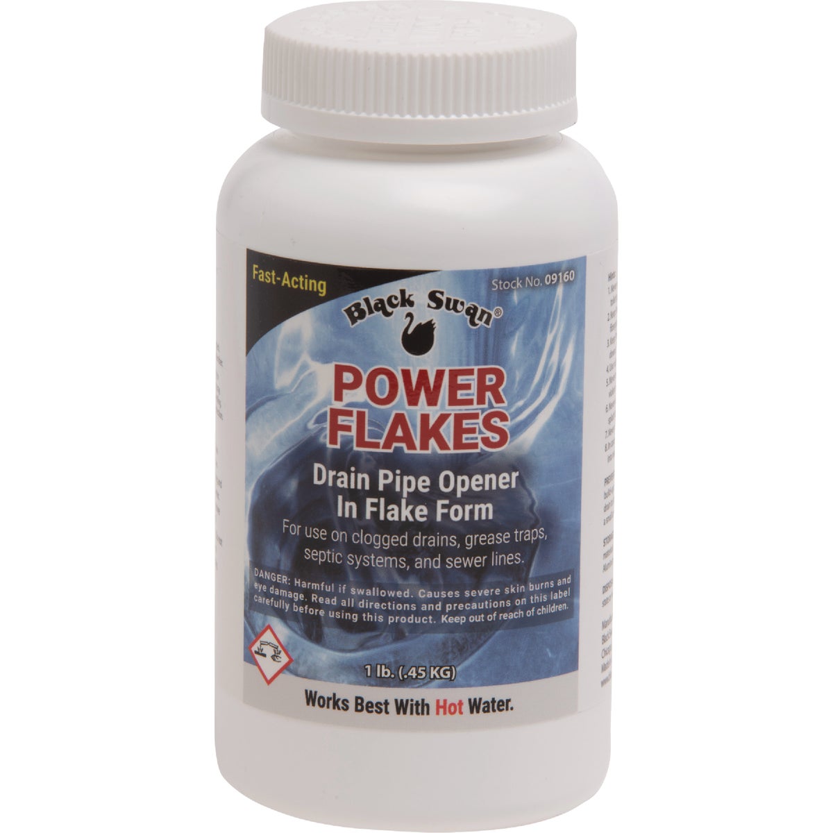 Black Swan Power Flakes Drain Pipe Opener, 1 Lb.