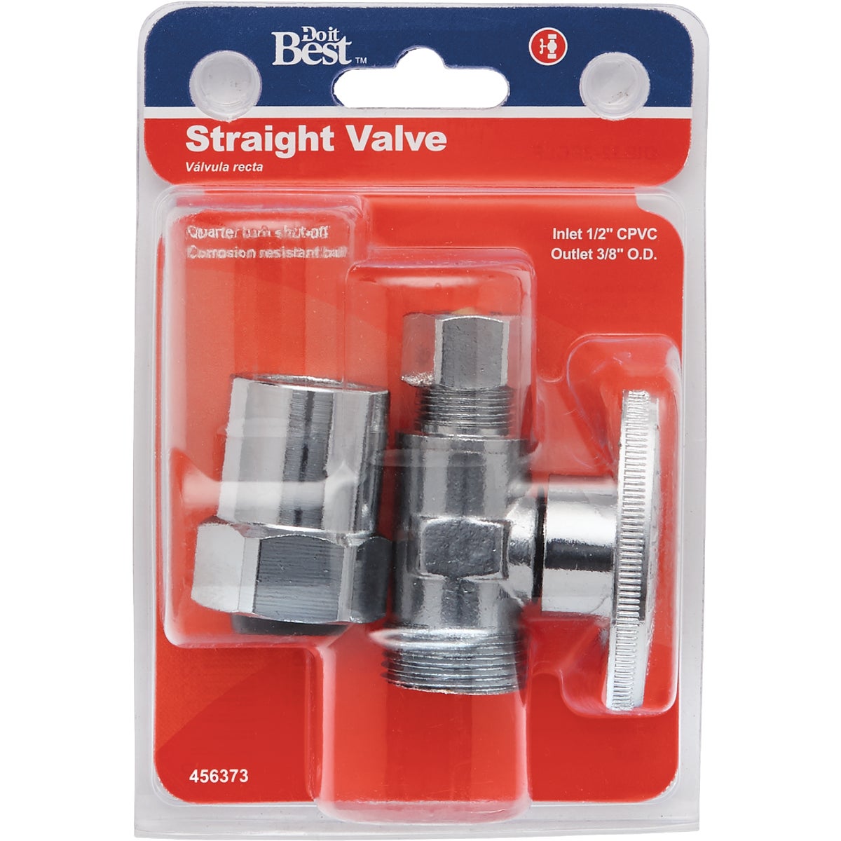 Do it Best 1/2 In. CPVC x 3/8 In. Compression Quarter Turn Straight Valve Image 2