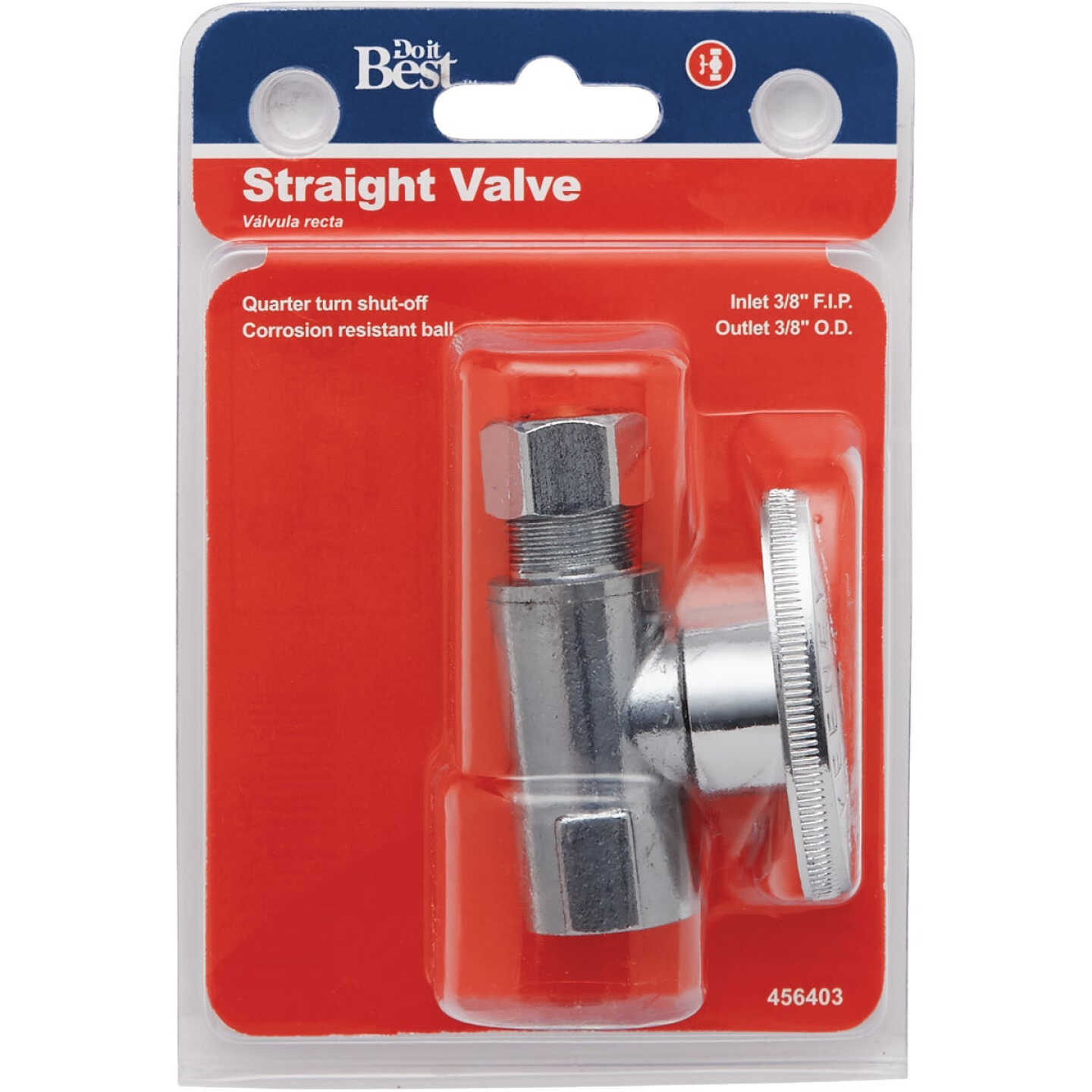 Do it Best 3/8 In. FIP x 3/8 In. OD Quarter Turn Straight Valve Image 2