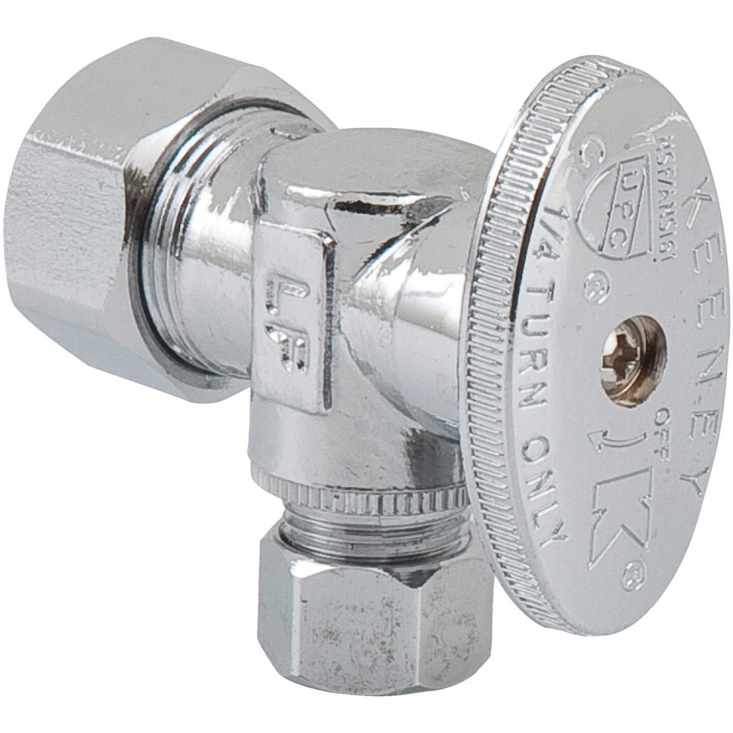 Do it Best 5/8 In. OD x 3/8 In. OD Quarter Turn Angle Valve Image 1