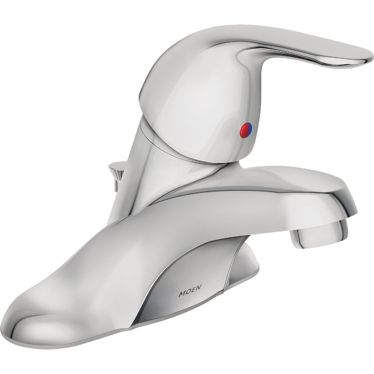 Moen Adler 1-Handle Lever Centerset Bathroom Faucet with Pop-Up, Chrome