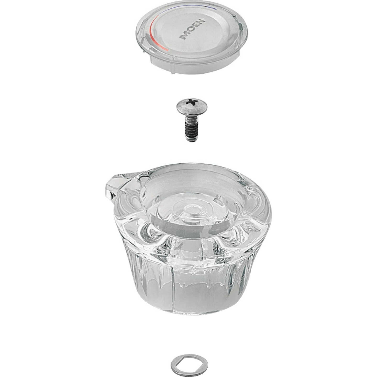 Moen Clear Acrylic Tub & Shower Replacement Faucet Handle Image 1
