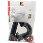 Keeney 1-1/2 In. to 1-1/4 In. Black Plastic P-Trap with Reducer Washer Image 3