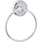 Home Impressions Aria Polished Chrome Towel Ring Image 1