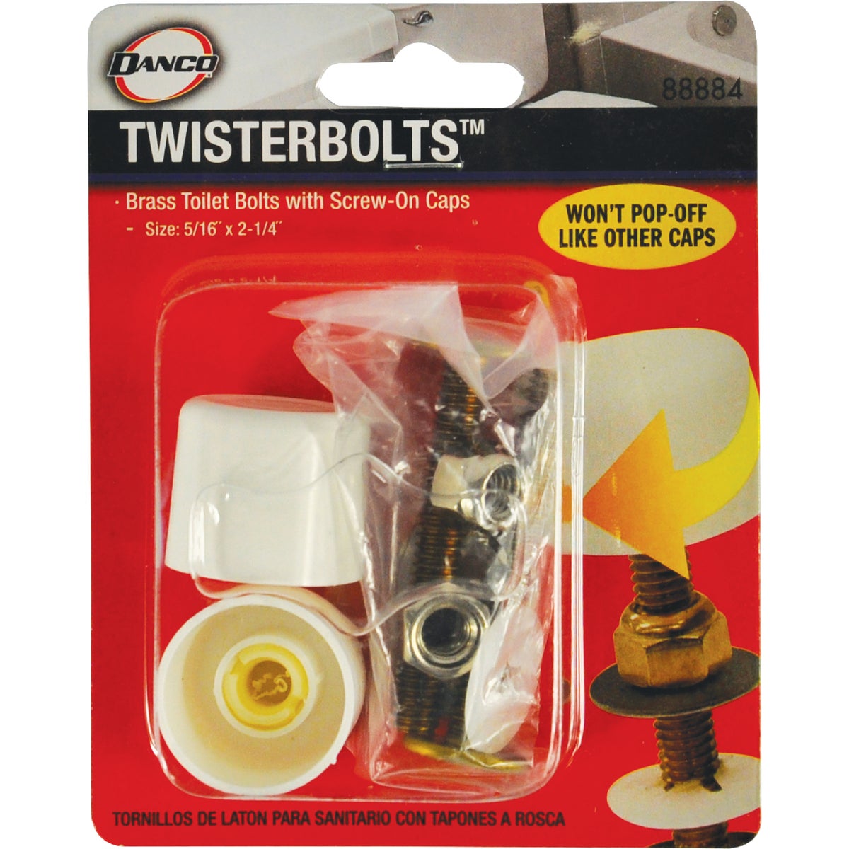 Danco 5/16 In. Twister Screw-On Caps and Bolts  Image 2