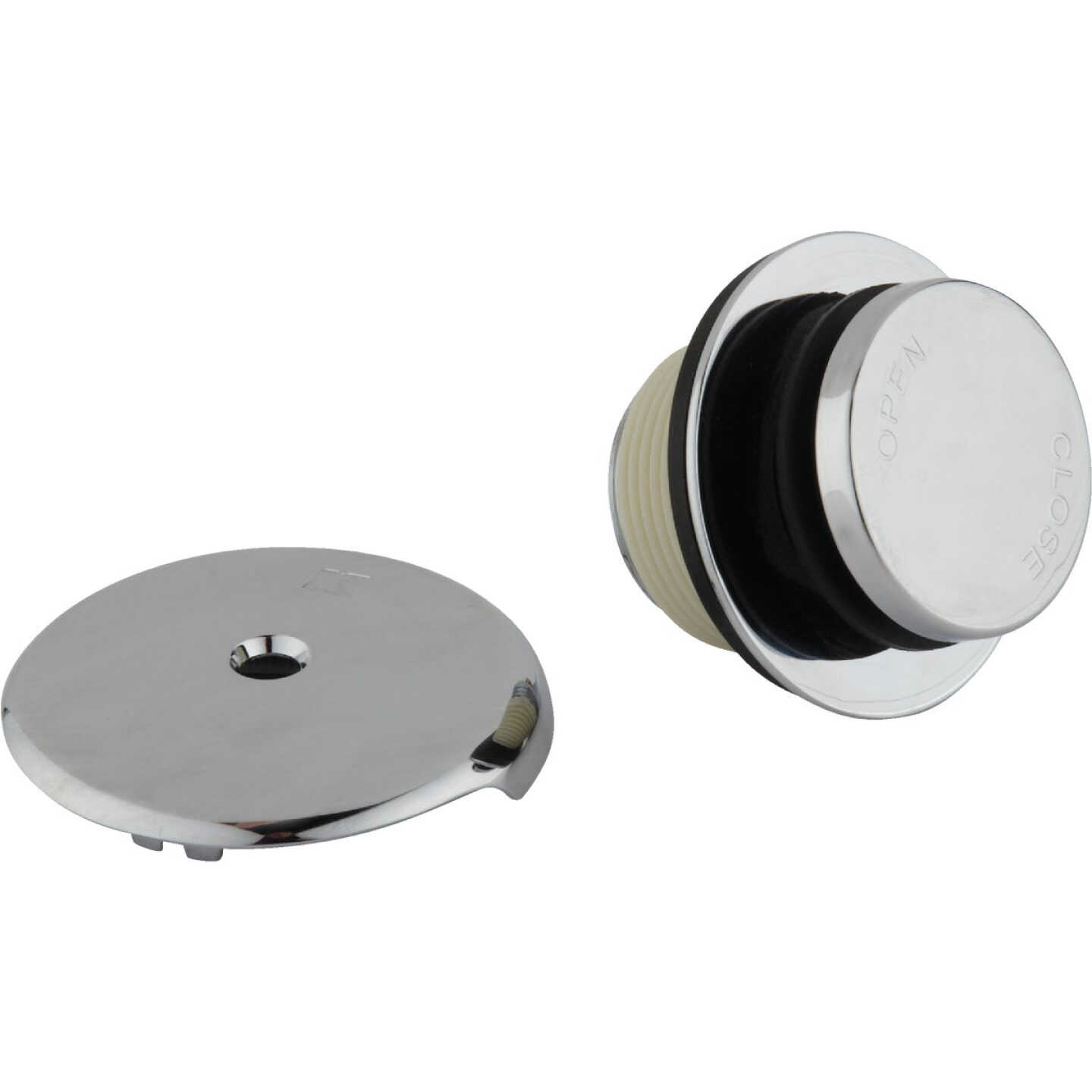 Plumb Pak Foot Lok Stop Polished Chrome Bath Drain Trim Kit Image 1