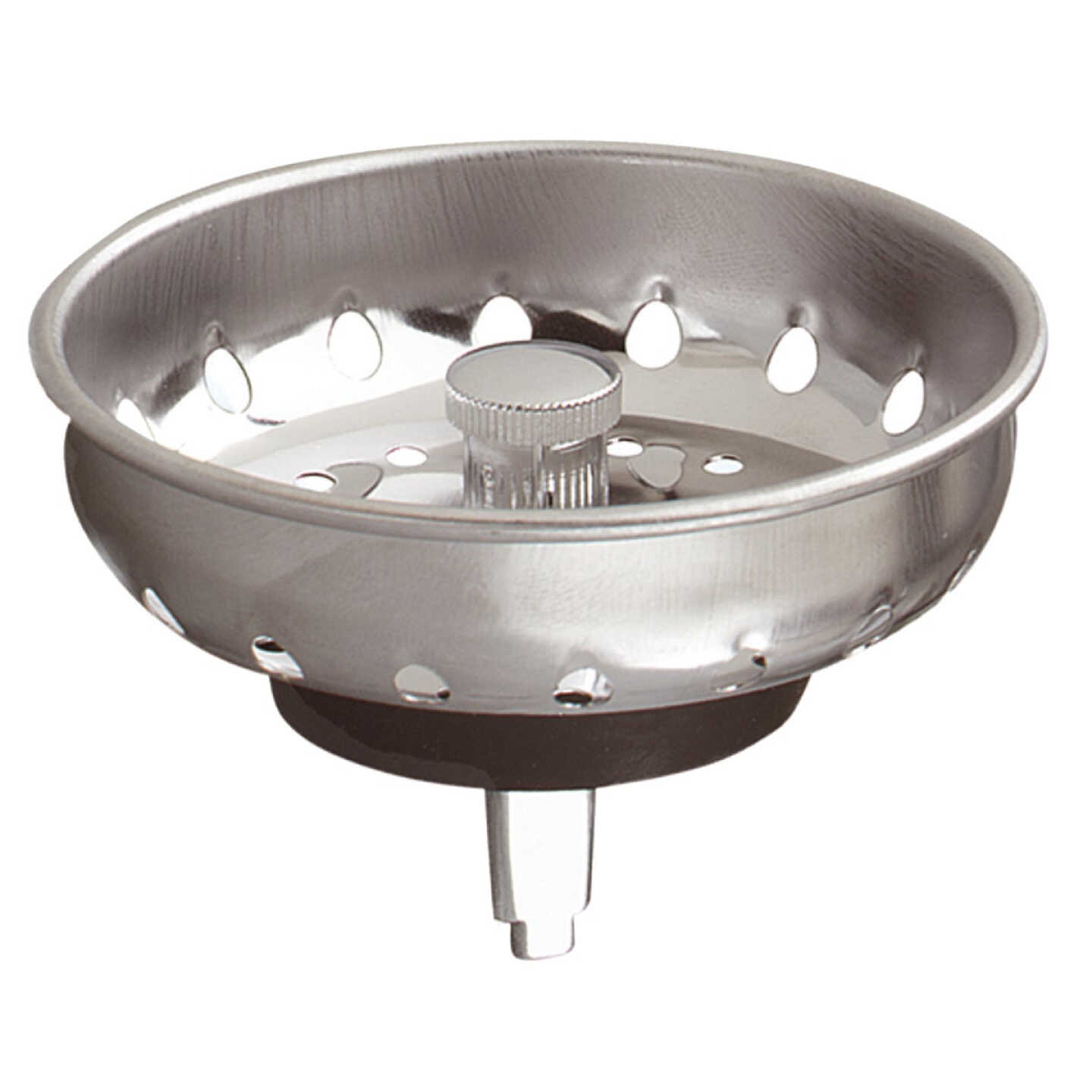 Keeney 3-1/2 In. Stainless Steel Basket Strainer Stopper Image 1