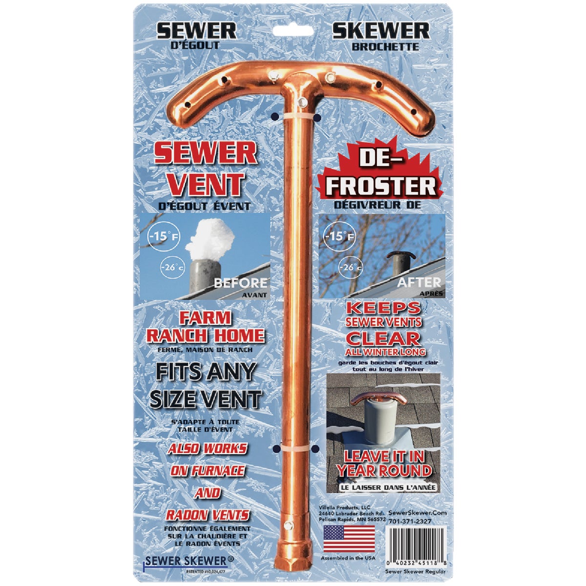 Sewer Skewer 18 In. Vent Defroster Image 2