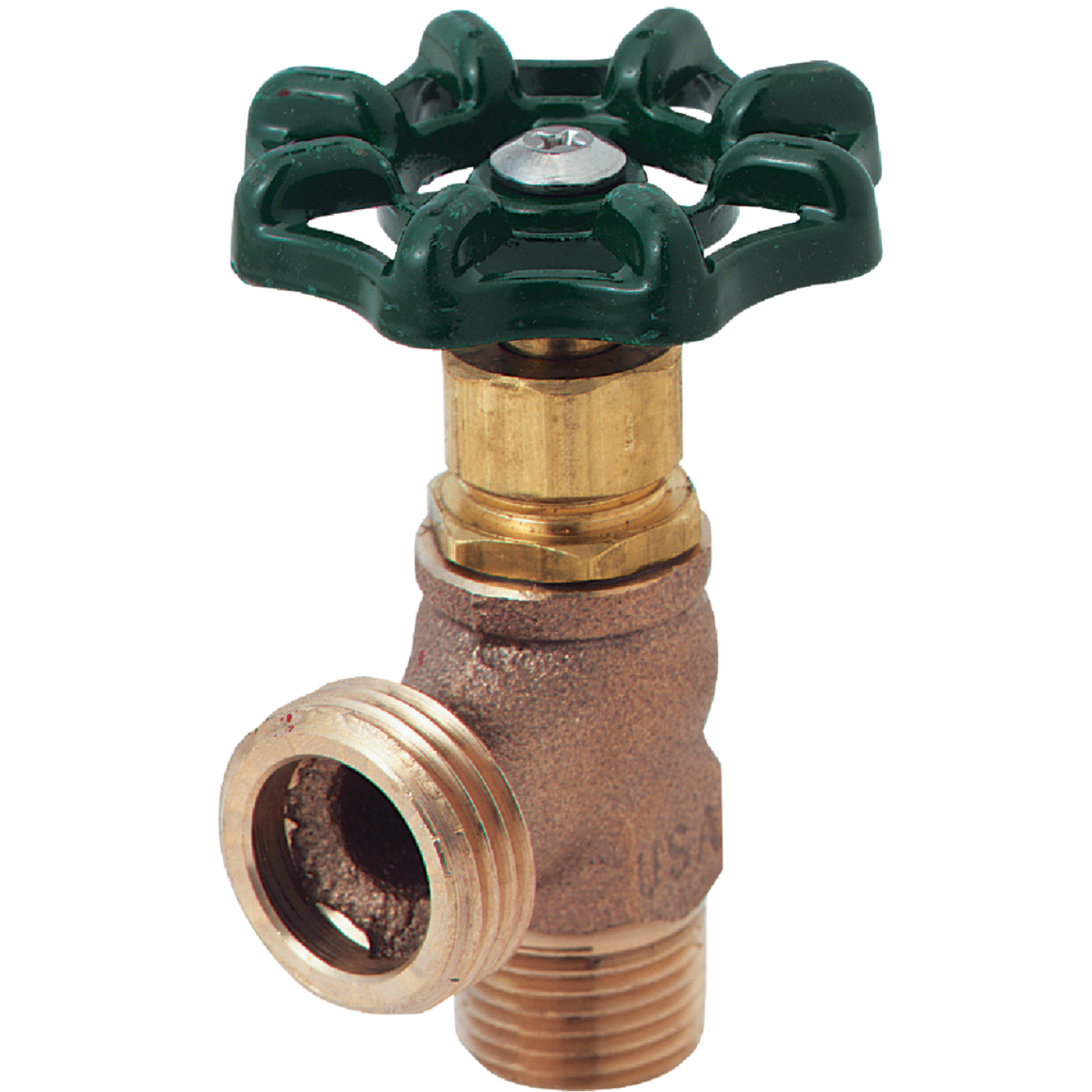 Arrowhead Brass 3/4 In. MIP x 3/4 In. Hose Thread Red Brass Aluminum Diecast Boiler Drain Image 1