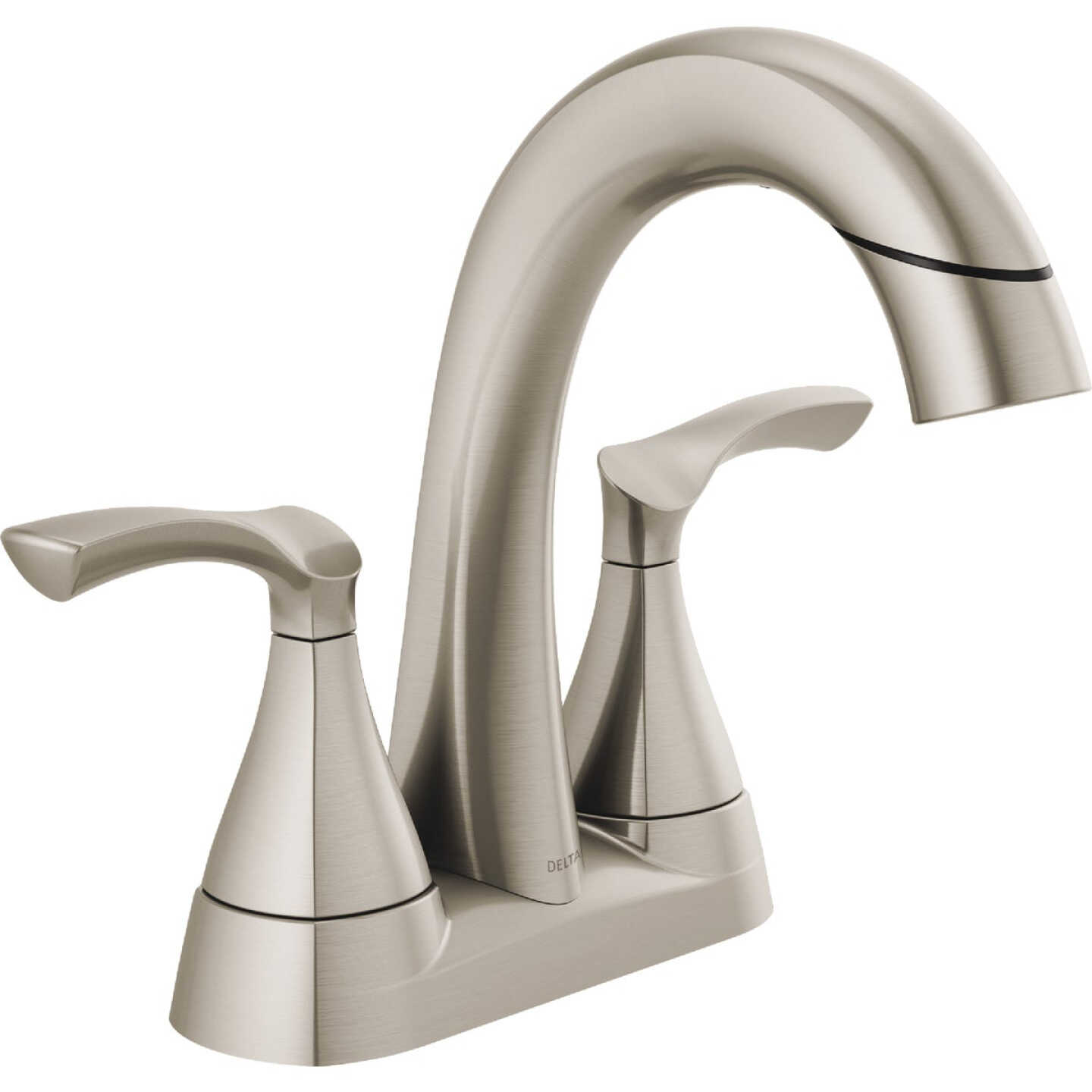 Delta Sandover Brushed Nickel 2-Handle Centerset Pull-Down Bathroom Faucet Image 1
