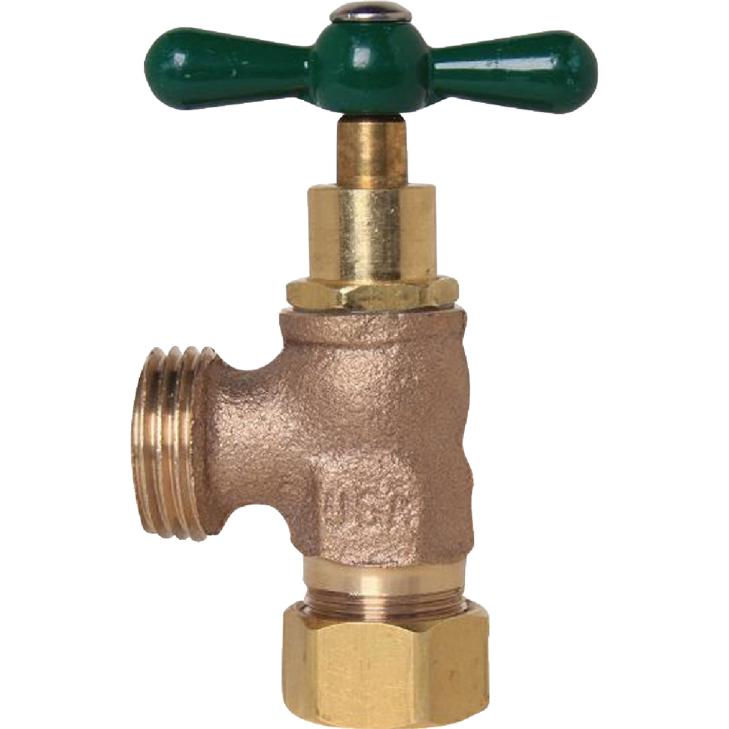 Arrowhead Brass Green 1/2 In. Copper Compression x 3/4 In. HT Washing Machine Valve Image 1