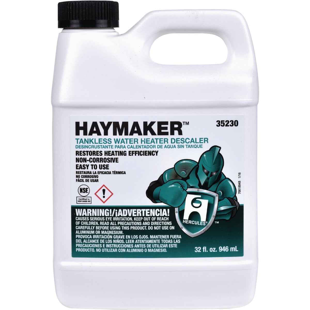 Hercules Haymaker 32 Oz. Ready To Use Tankless Water Heater Descaler
