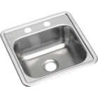 Dayton 15 In. x 15 In. x 6 In. Single Bar Sink Image 1