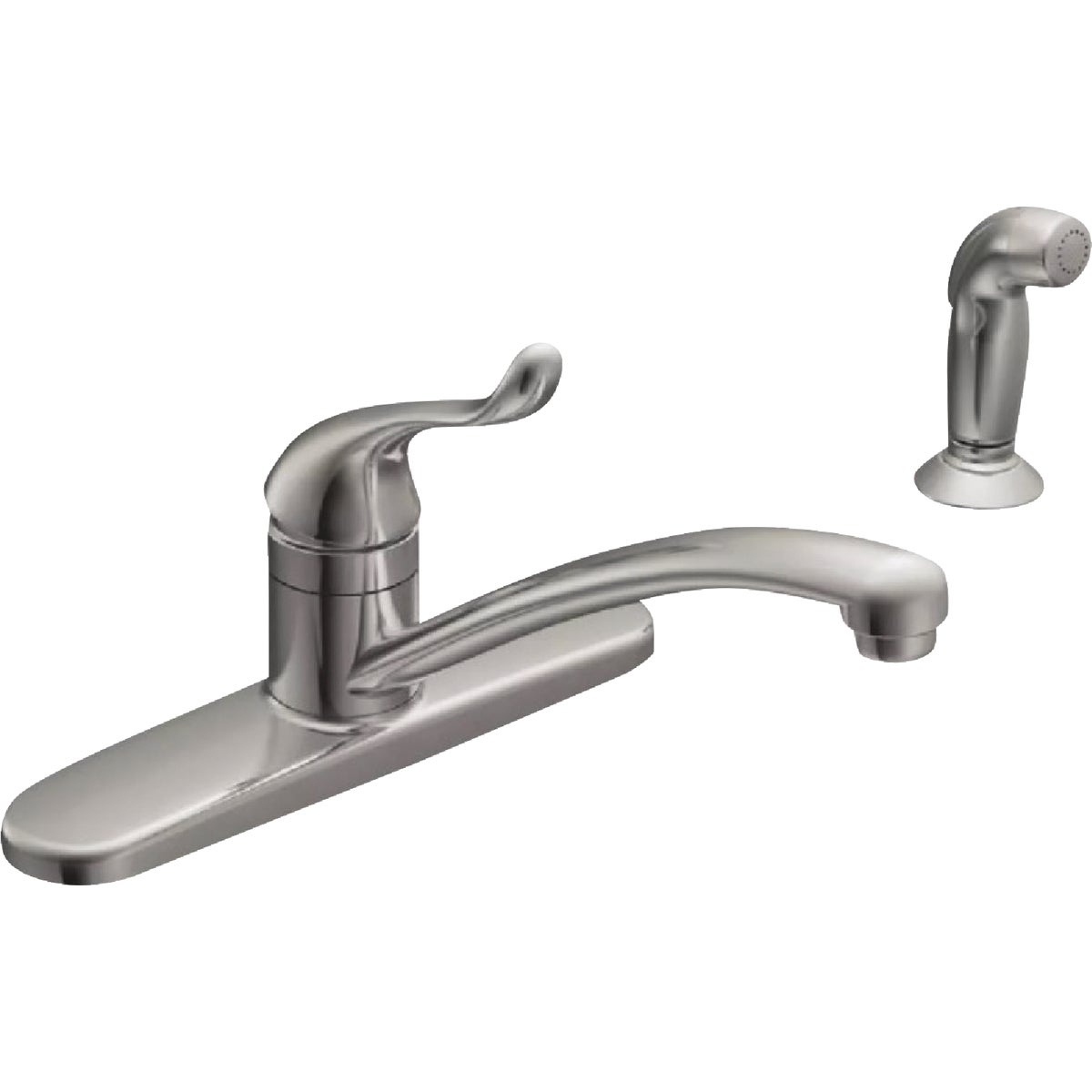 Moen Adler 1-Handle Lever Kitchen Faucet with Side Spray, Chrome