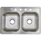 Common Goods 33 In. x 22 In. x 8 In. Single Bowl Dual Mount Curved Front Apron Farm Kitchen Sink Image 3