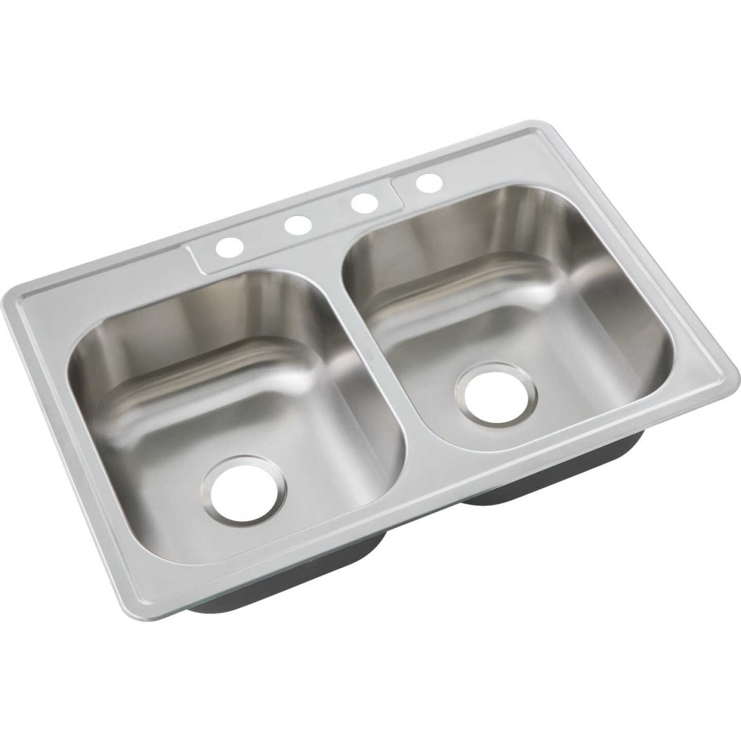 Common Goods 33 In. x 22 In. x 8 In. Single Bowl Dual Mount Curved Front Apron Farm Kitchen Sink Image 1