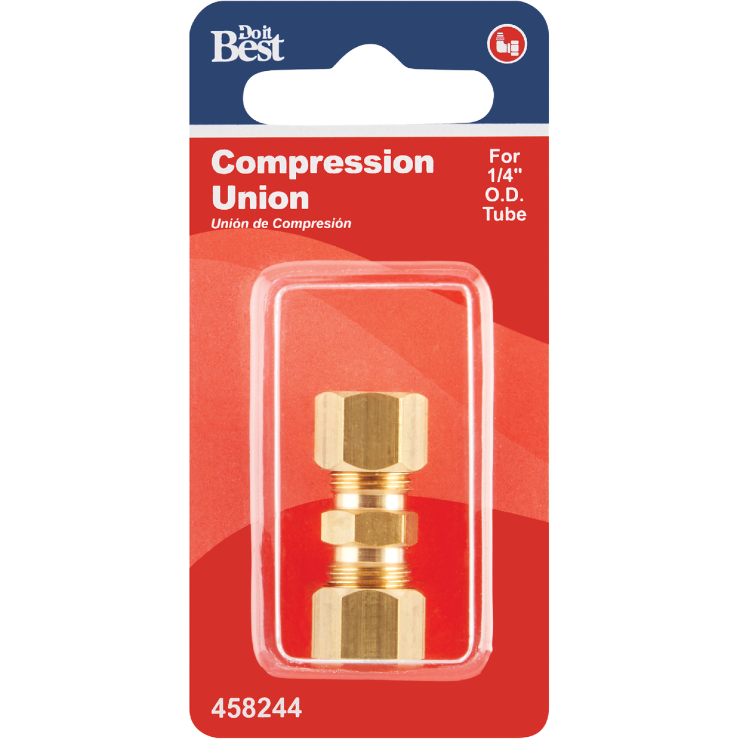 Do it 1/4 In. Brass Compression Low Lead Union Image 2