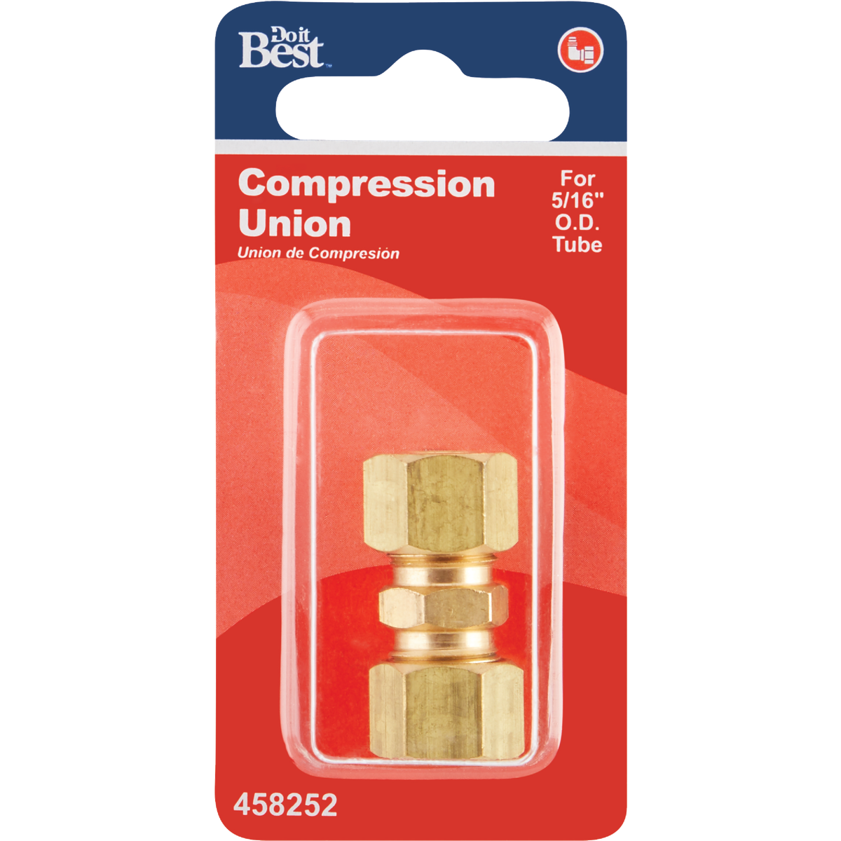 Do it 5/16 In. Brass Compression Low Lead Union Image 2