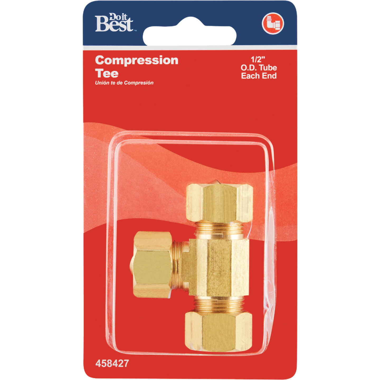 Do it 1/2 In. Compression Brass Tee Image 2