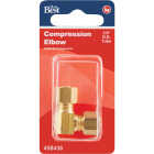 Do it 1/4 In. 90 Deg. 2-Way Low Lead Compression Brass Elbow (1/4 Bend) Image 2