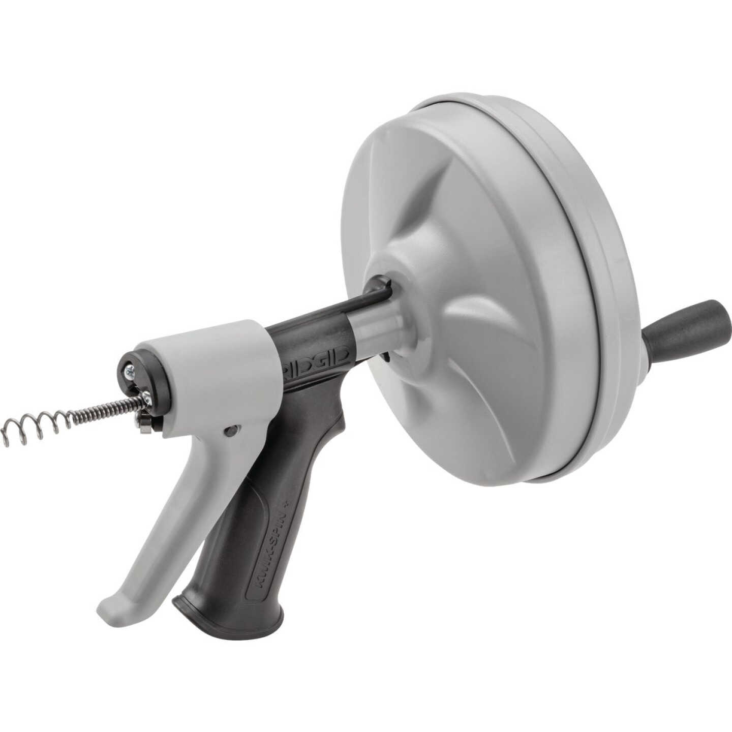Ridgid Kwik-Spin+ 1/4 In. x 25 Ft. Snake Drain Auger Image 1