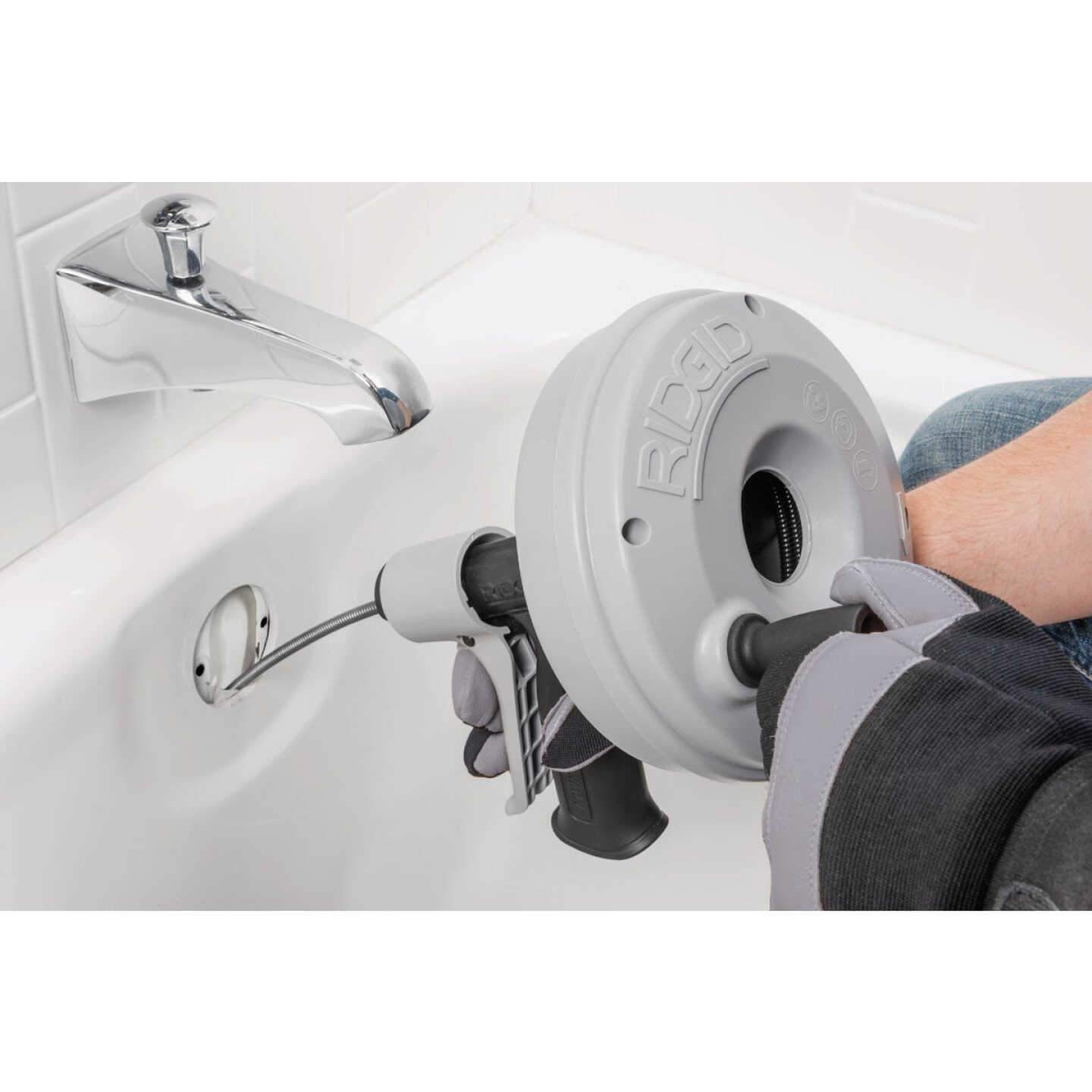 Ridgid Kwik-Spin+ 1/4 In. x 25 Ft. Snake Drain Auger Image 2