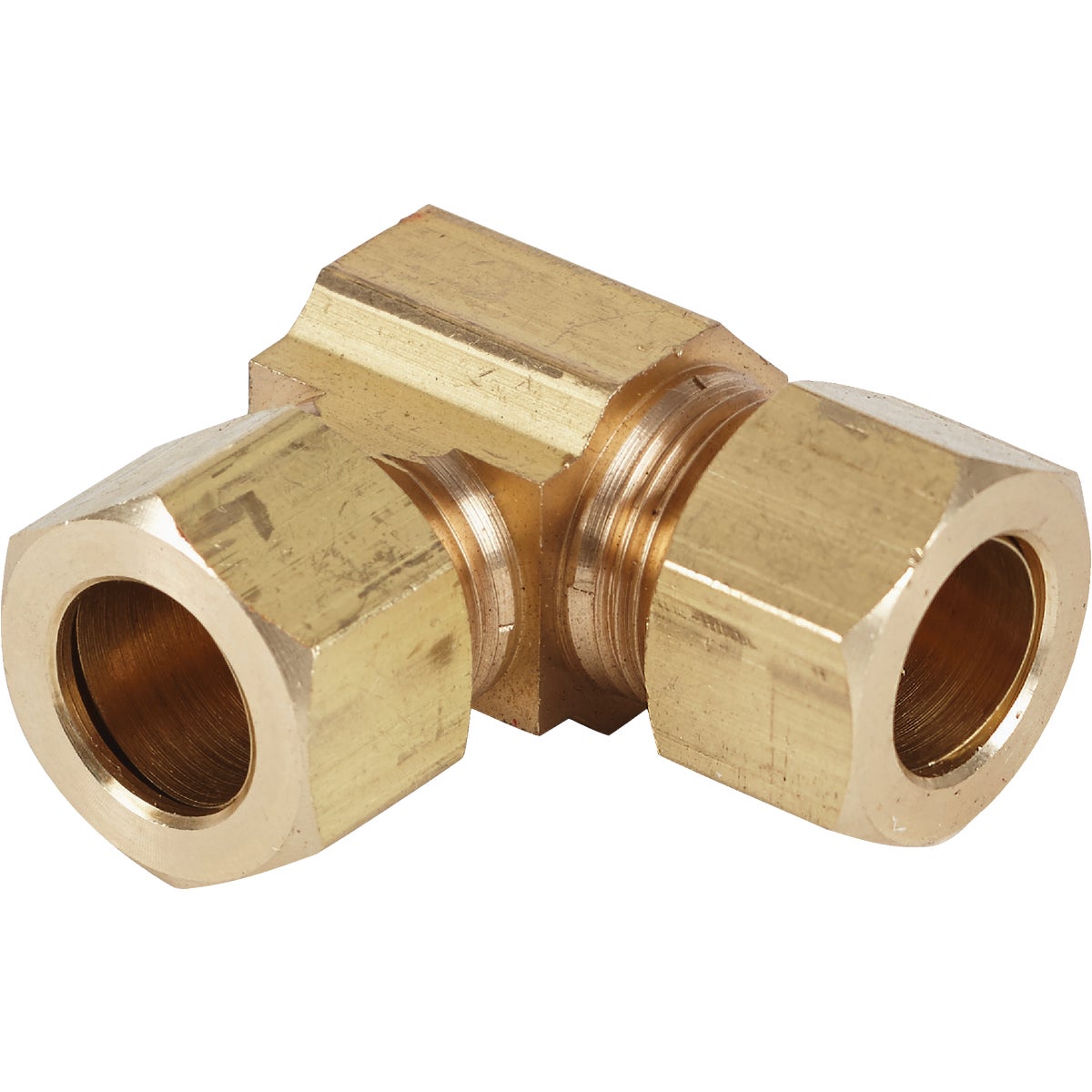 Do it 1/2 In. 90 Deg. 2-Way Low Lead Compression Brass Elbow (1/4 Bend) Image 1