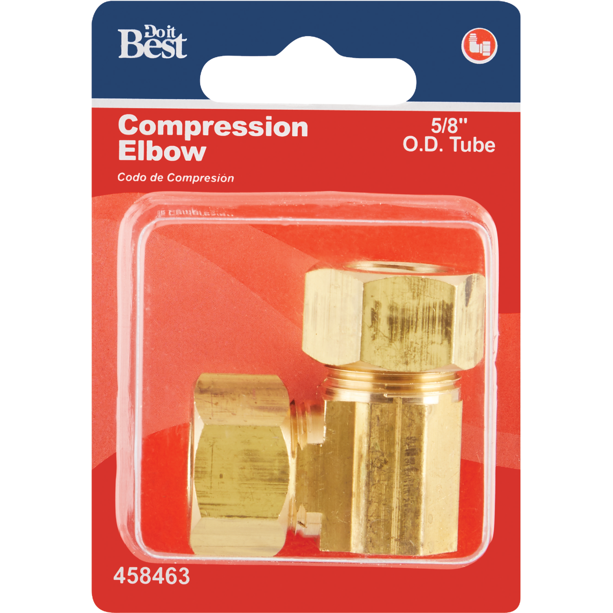Do it 5/8 In. 90 Deg. 2-Way Low Lead Compression Brass Elbow (1/4 Bend) Image 2